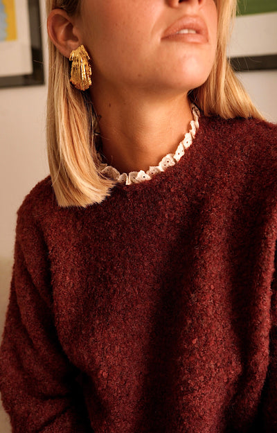 PULL BORDEAUX GALATEA