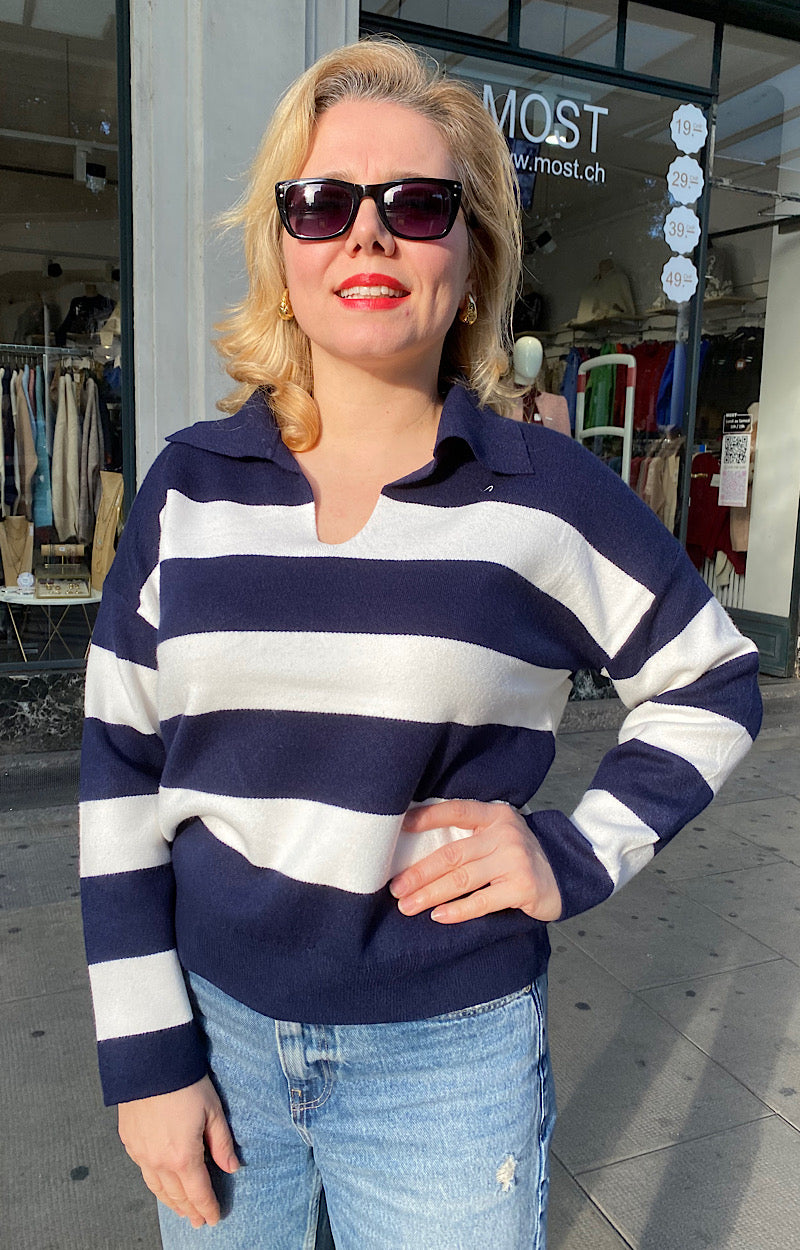 PULL  COL CHEMISE MARINA