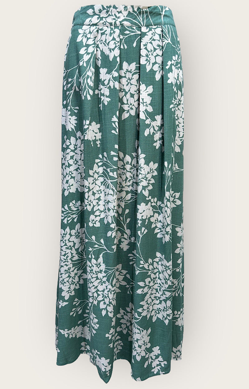 JUPE LONGUE VERTE ELOISA