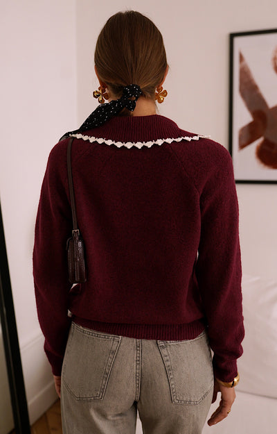 PULL BORDEAUX FOSCA