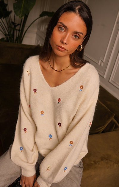 PULL FLEURS LEA