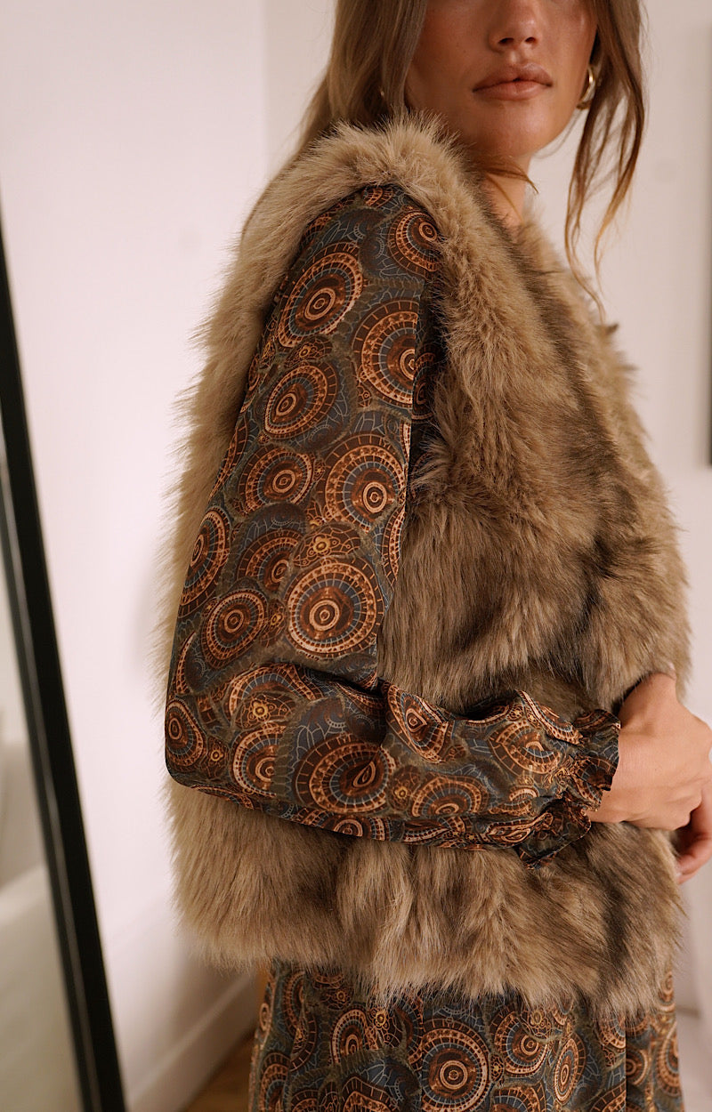 VESTE FAUSSE FOURRURE APOLLONIA