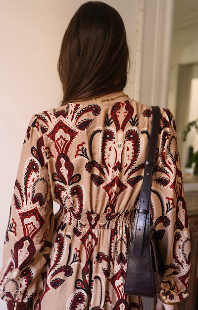 ROBE LONGUE BEIGE GIANNA